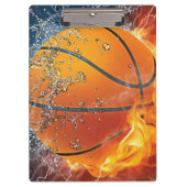 Flaming basketbal klembord (Voorkant)