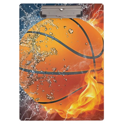 Flaming basketbal klembord (Voorkant)