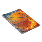 Flaming basketbal notitieboek (Rechterzijde)