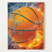Flaming basketbal planner (Achterkant)