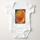 Flaming basketbal romper (Voorkant)