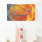Flaming basketbal spandoek (Insitu)