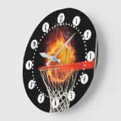 Flaming basketbal | Sport Gifts Grote Klok (Hoek)