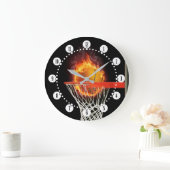 Flaming basketbal | Sport Gifts Grote Klok (Huis)