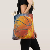 Flaming basketbal tote bag (Dichtbij)