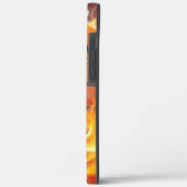 Flaming basketbal werpt kussen Case-Mate iPhone case (Achterkant / Links)