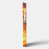 Flaming basketbal werpt kussen Case-Mate iPhone case (Achterkant / Links)