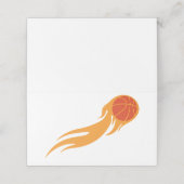 Flaming Basketball Plaatskaartje (Buitenkant ongevouwen)