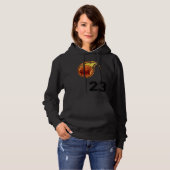 Flaming Basketball with Number 23 on the Front and Hoodie (Voorkant volledig)