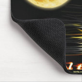 Flaming Biker Motorcycle Fantasy Art Mousepad Muismat (Hoek)