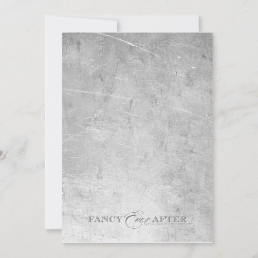 Flaming Biker Wedding Kaart (Achterkant)