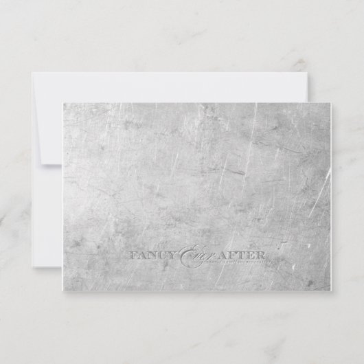 Flaming Biker Wedding RSVP Kaartje (Achterkant)