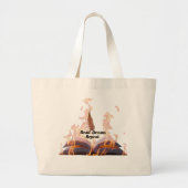 Flaming Book Jumbo Tote Bag - Read Dream Repeat (Voorkant)