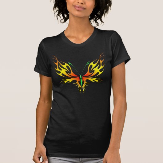 Flaming Butterfly T-shirt (Voorkant)