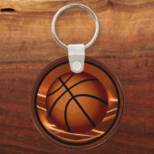 Flaming Cheap Basketball Sleutelhangers in BULK of (Voorkant)