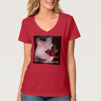 Flaming Cherry Crone's Corner T-shirt