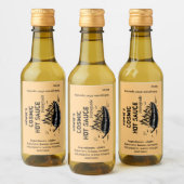 Flaming Chili Pepper Homemade Hot Sauce Custom Wijn Etiket (Flessen)