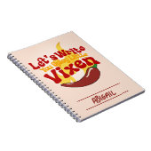 Flaming Chili Pepper Motivatie Notitieboek (Rechterzijde)