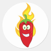 Flaming Chili Pepper Stickers (Voorkant)