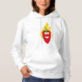 Flaming Chili Pepper Vrouwen Hoodie (Voorkant)