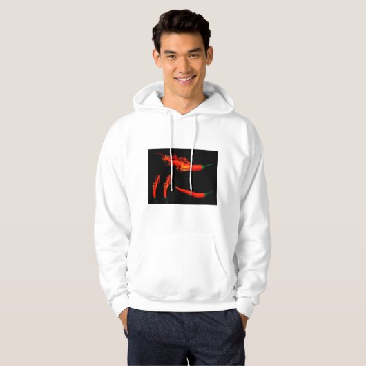 Flaming Chili Peppers Hoodie (Voorkant volledig)