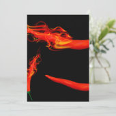 Flaming Chili Peppers Kaart (Staand voorkant)