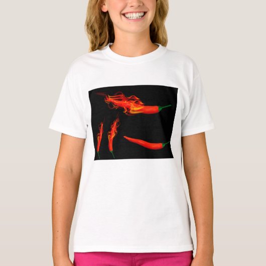 Flaming Chili Peppers T-shirt (Voorkant)