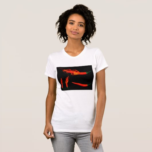 Flaming Chili Peppers T-shirt (Voorkant volledig)