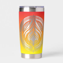 Flaming Circle Logo Negatief Space Fire