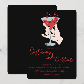 Flaming Cocktail Heksenhand Kostuums en Cocktails Kaart
