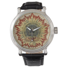 Flaming Cosmic Roos Horloge