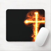 Flaming Cross Mousepad Muismat (Met muis)