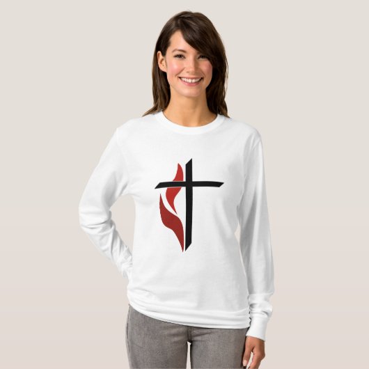 Flaming Cross T-shirt (Voorkant volledig)