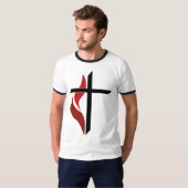 Flaming Cross T-shirt (Voorkant volledig)
