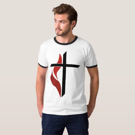 Flaming Cross T-shirt (Voorkant volledig)