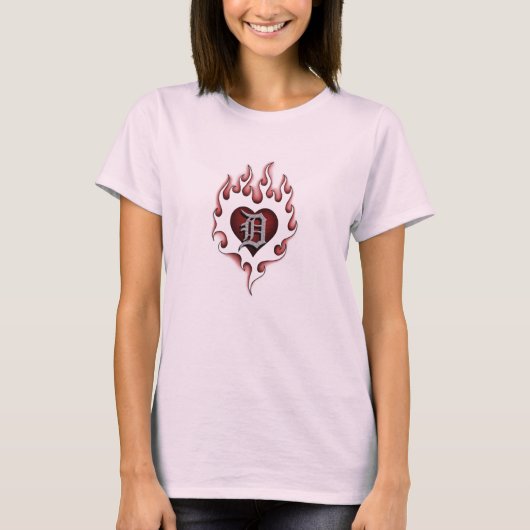 Flaming D (Baby Doll-shirt) T-shirt (Voorkant)