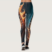Flaming Dart Arena Ontsteek de passie van de Darts Leggings (Achterkant)