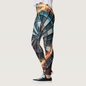 Flaming Dart Arena Ontsteek de passie van de Darts Leggings (Links)