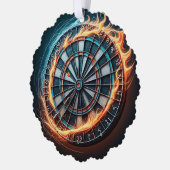 Flaming Dart Arena Ontsteek de passie van de Darts Ornament Kaart (Links)