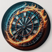Flaming Dart Arena Ontsteek de passie van de Darts Ronde Button 6,0 Cm (Voorkant)
