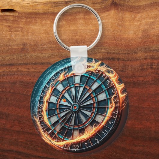 Flaming Dart Arena Ontsteek de passie van de Darts Sleutelhanger (Voorkant)