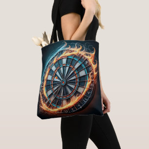 Flaming Dart Arena Ontsteek de passie van de Darts Tote Bag