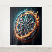 Flaming Dart Arena Ontsteek de passie van de Darts Wandkleed (Voorkant)