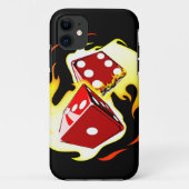 Flaming Dice Case-Mate iPhone Case (Achterkant)