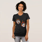 Flaming Dice T-shirt (Voorkant volledig)