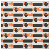 Flaming Dit en Dah Ham Radio Fabric Stof (Swatch)