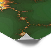 Flaming Dragon (Afdrukken) Poster (Hoek)