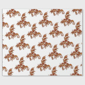 Flaming Dragon Cadeaupapier (Vlak)