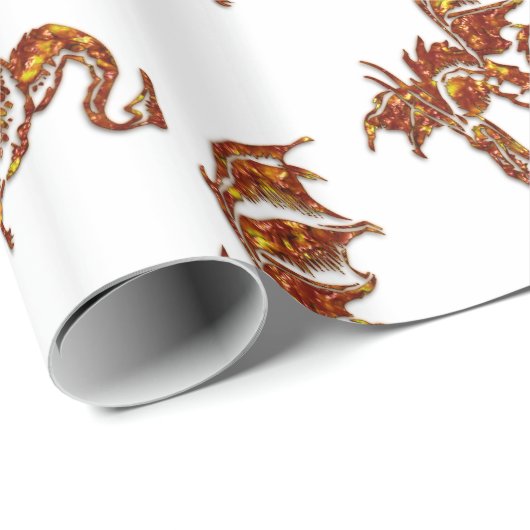 Flaming Dragon Cadeaupapier (Rol Hoek)
