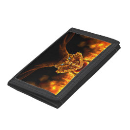 Flaming Dragon Drievoud Portemonnee